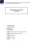 Implementación de red básica para colegios