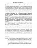 Fases de la auditoría financiera