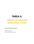 Analisis del Arduino Mega, mega y nano. Diseño y construcción de prototipos