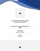 ESTUDIO INTRODUCTORIO AL COIP ECUADOR