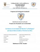 Carreteras en mal estado del Recinto “La Rodríguez” parroquia Febres Cordero, Provincia Los Ríos