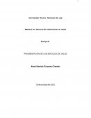 Fragmentacion de los servicios de salud