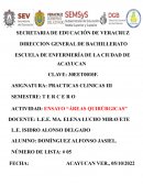 ENSAYO “ÁREAS QUIRÚRGICAS”