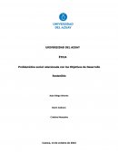 Problemática social relacionada con los Objetivos de Desarrollo Sostenible