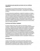 Los estímulos para aprender provienen de los conflictos cognitivos