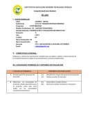 FORMULACIÓN Y EVALUACIÓN DE PROYECTOS