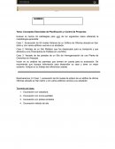 Conceptos Esenciales de Planificación y Control de Proyectos