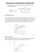 ANÁLISIS DE LA RESPUESTA TRANSITORIA