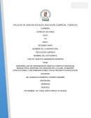 DESARROLLAR UN ORGANIZADOR GRAFICO CREATIVO INDIVIDUAL BASADO EN EL MATERIAL DEL ANÁLISIS DE LA CLASE. ELABORAR CONCLUCIONES Y RECOMENDACIONES CON SU RESPECTIVA REFLEXIÓN