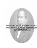PROYECTO PARA FORTALECER LA EDUCACIÓN SOCIOEMOCIONAL