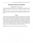ANÁLISIS DEL PRECIO DEL PETRÓLEO
