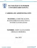 COMUNICACION, RAZONAMIENTO EFECTIVO E INTERCULTURALIDAD