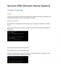 DNS en Linux. Página 1