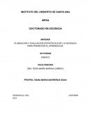 PLANEACIÓN Y EVALUACIÓN ESTRÁTEGICA DE LA DOCENCIA PARA PROMOVER EL APRENDIZAJE