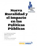 Nueva Ruralidad y el Impacto en las Politicas Publicas