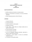 TEORÍA GENERAL DE LA PRODUCCIÓN
