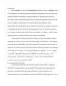 La psicología en la atención primaria de la salud