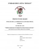 Medidas adoptadas y su importancia para evitar el contagio de COVID-19 en el sector la Delia en el año 2020