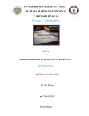 ANALISIS HORIZONTAL Y VERTICAL DE LA “EMPRESA XYZ”