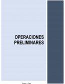 Operaciones preliminares