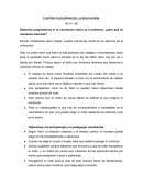 CUATRO FILOSOFÍAS DE LA EDUCACIÓN