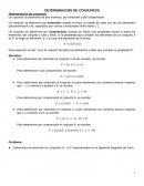 Determinación de conjuntos