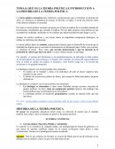 QUÉ ES LA TEORÍA POLÍTICA E INTRODUCCIÓN A LA HISTORIA DE LA TEORÍA POLÍTICA