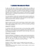 7 ejercicios para dominar el arte de hablar en público