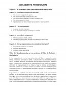 Adolescente: personalidad