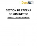 GESTIÓN DE CADENA DE SUMINISTRO “CEREZAS CHILENAS EN CHINA”