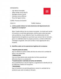 Procesos de gestion. Página 1