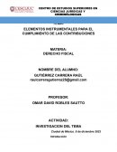 ELEMENTOS INSTRUMENTALES PARA EL CUMPLIMIENTO DE LAS CONTRIBUCIONES