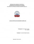 ANÁLISIS CRÍTICOS EN ESCENARIOS COMPLEJOS