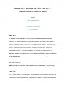 LA IMPORTANCIA DEL CLIMA ORGANIZACIONAL PARA LA PRODUCTIVIDAD DE LAS ORGANIZACIONES