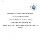 Ficha de la politica comparada de Giovanni Sartori
