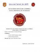 INFORME FINAL DE CONTROL INTERNO APLICADO A LA EMPRESA CONSULTORES Y CONTADORES SAC