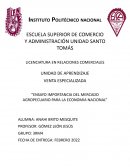 ENSAYO IMPORTANCIA DEL MERCADO AGROPECUARIO PARA LA ECONOMIA NACIONAL