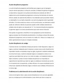 Acción disciplinaria progresiva