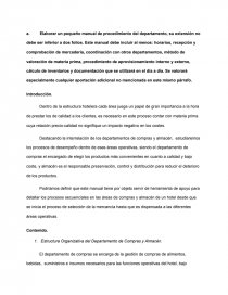 Procesos de almacén y compras. Página 1