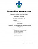 Practica 12. Preparación de dispersiones coloidales