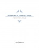 DISTINGUE Y CONCEPTUALIZA TÉRMINOS LA SOCIEDAD DESDE LA SOCIOLOGIA