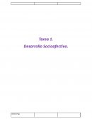 Tarea 1. Desarrollo Socioafectivo