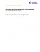 Diseño de un tablero de indicadores clave de desempeño para la administración de compras