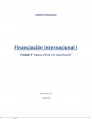 Financiación Internacional I Unidad 4 “Apoyo oficial a la exportación”
