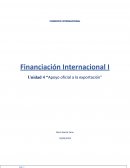 Financiación Internacional I Unidad 4 “Apoyo oficial a la exportación”