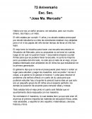 La historia de la escuela secundaria “José Ma. Mercado”: Celebrando 72 años de educación