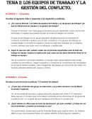 Los equipos de trabajo y la gestión del conflicto