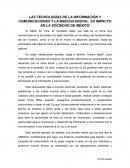 LAS TECNOLOGÍAS DE LA INFORMACIÓN Y COMUNICACIONES Y LA BRECHA DIGITAL: SU IMPACTO EN LA SOCIEDAD DE MÉXICO