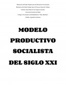 MODELO PRODUCTIVO SOCIALISTA DEL SIGLO XXI