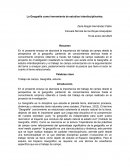 La Geografía como herramienta de estudios interdisciplinarios
